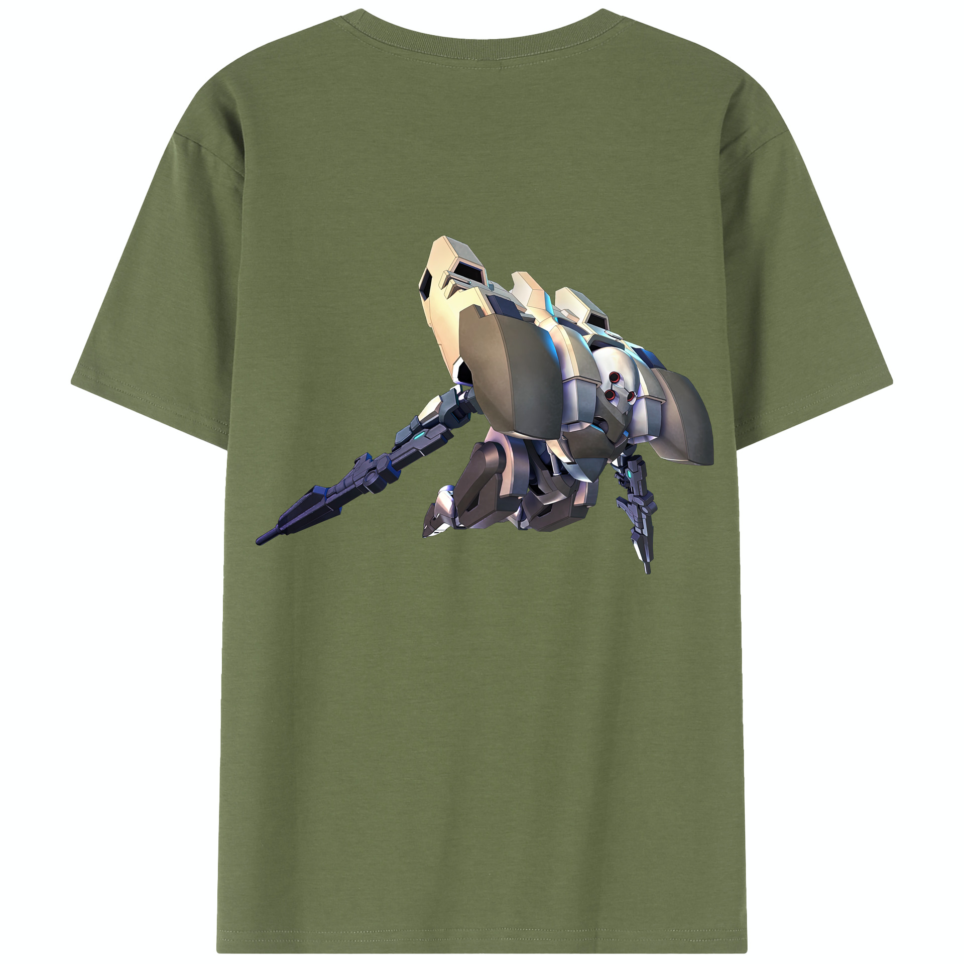 （画像用） 機動戦士ガンダム Mobile Suit Gundam 綿100％半袖Tシャツ（背面プリント）